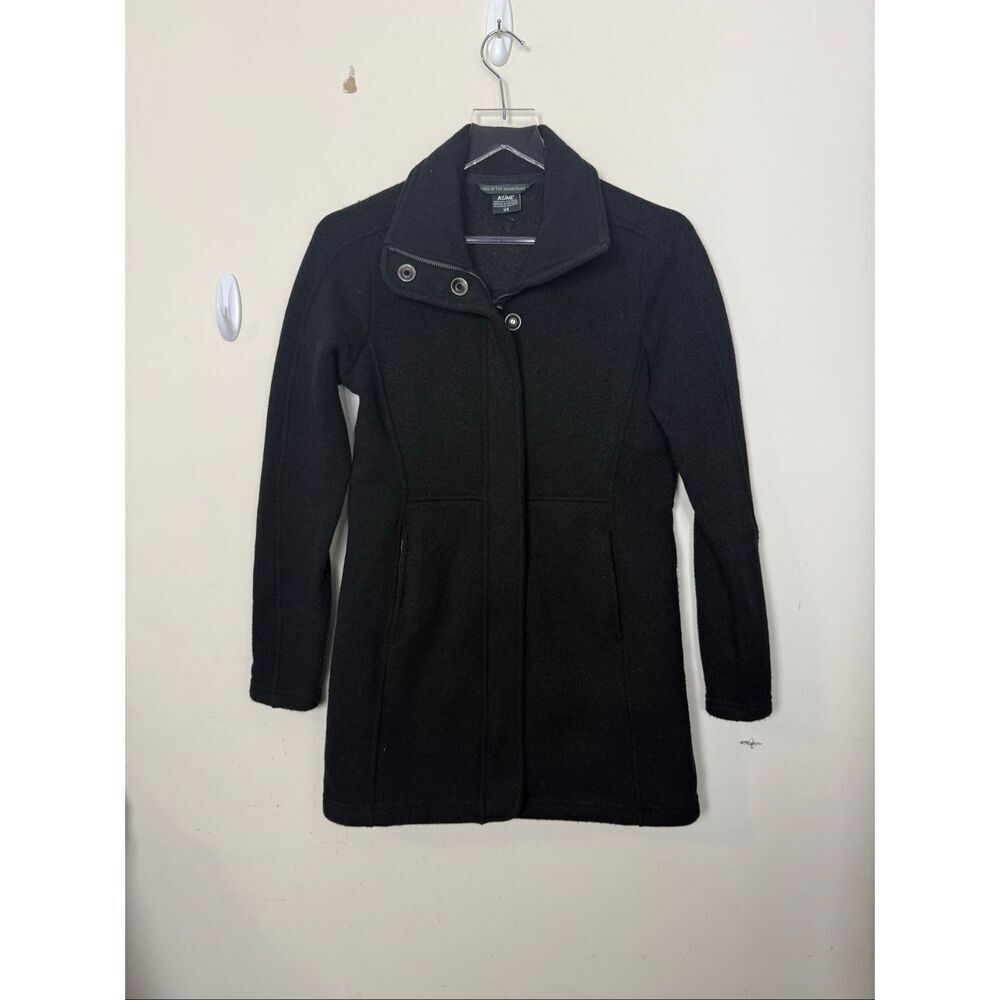 Kuhl Black Highland Long Fleece Jacket Women’s XS Outdoor Utility Cozy Fall Wint